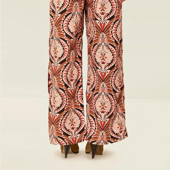 FARM Rio Multicolor Bold Pineapple “Jewelry” Wide-Leg Pants - Picture 3 of 8